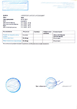 Справка анализ кала - соскоб на энтеробиоз,я/глист и простейшие
